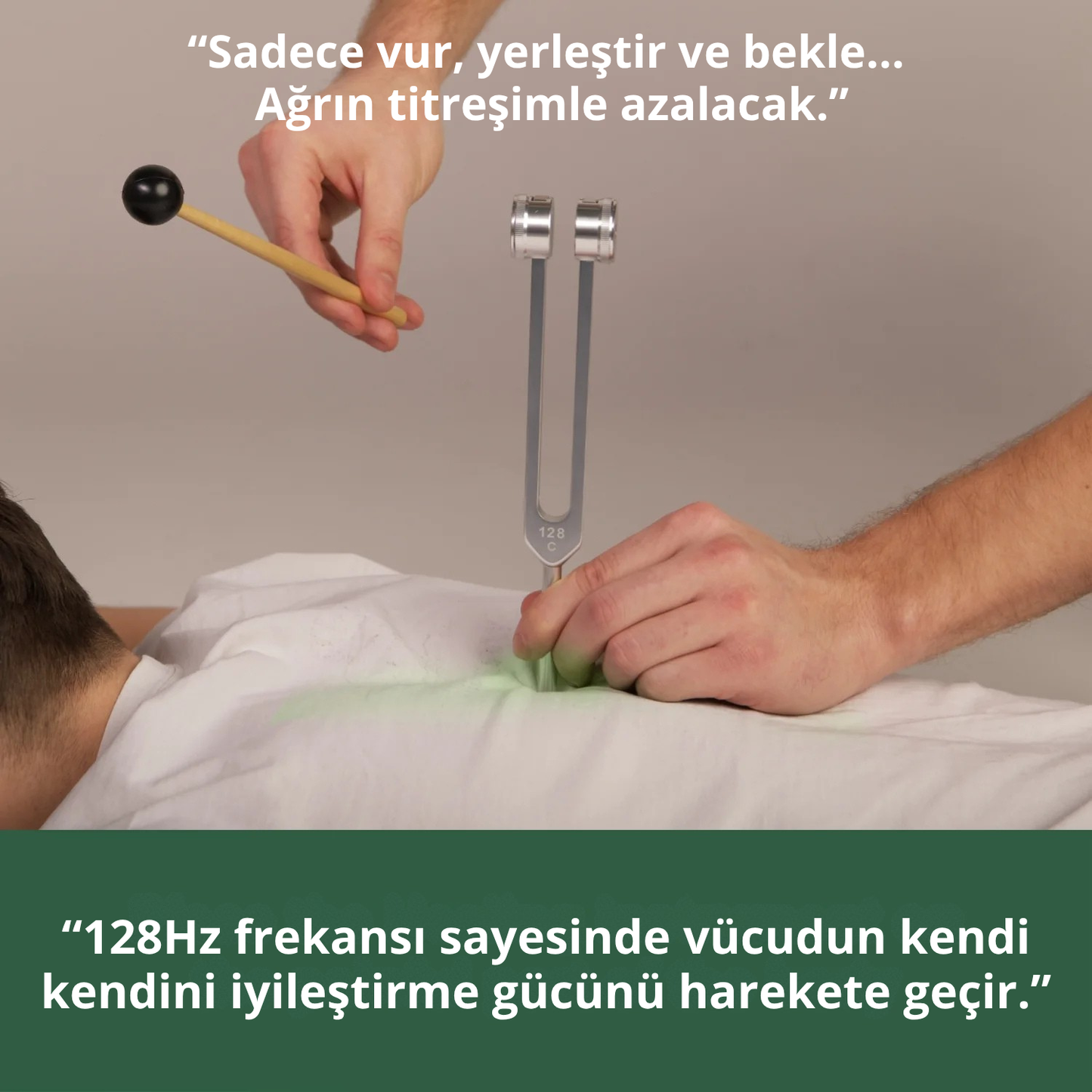 MedikalEvin™ 128Hz Sinir Sakinleştirici Titreşimli Terapi