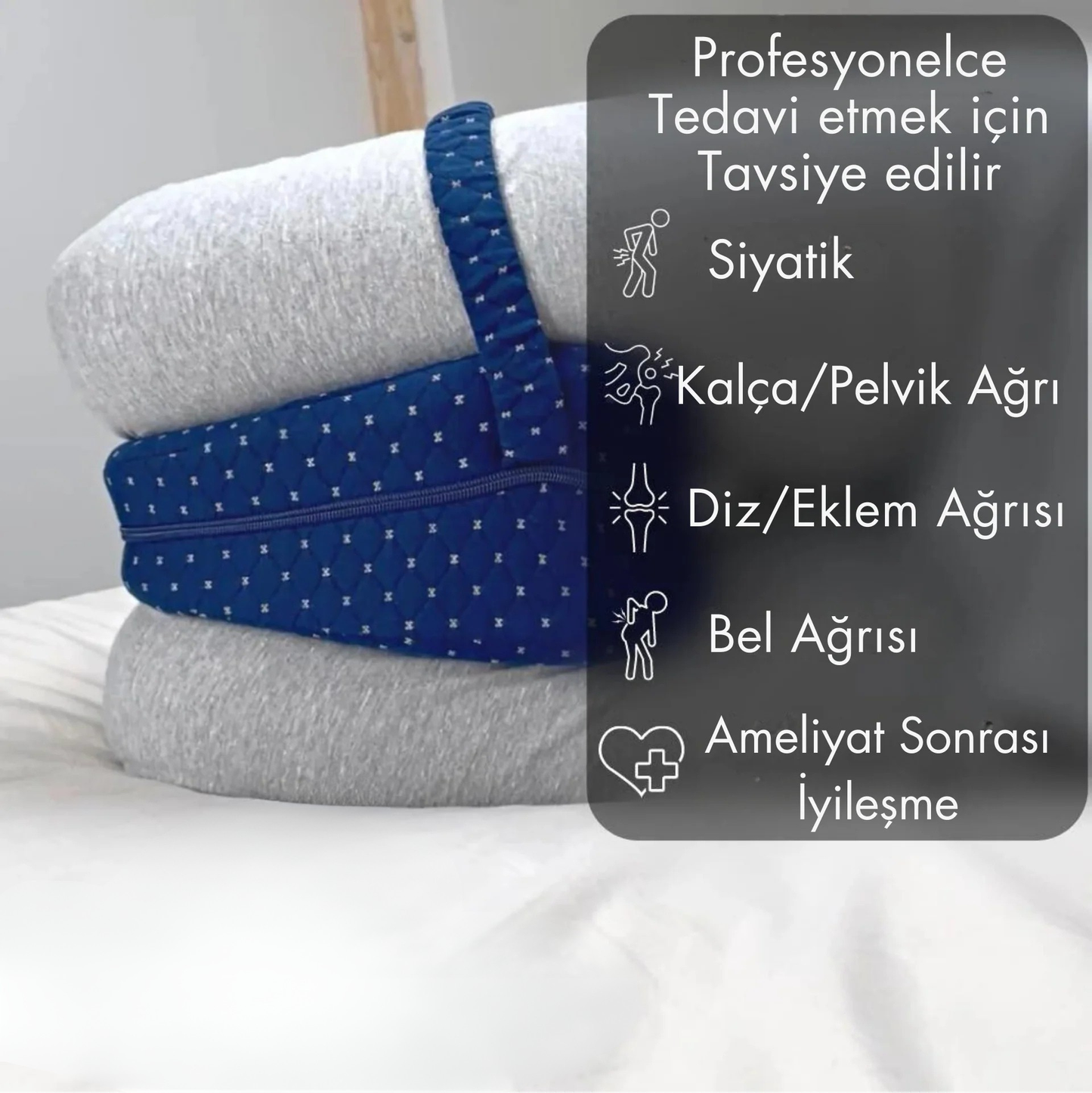 Medikal Evin Ultra Rahat Uyku Diz Yastığı (Siyatik & Hamile & Bel Ağrıları)