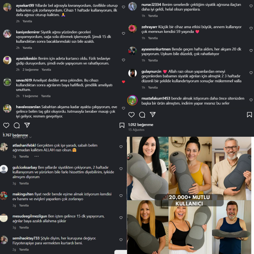 Medikalevin™ OrtoFlex Siyatik & Bel Masaj Aleti