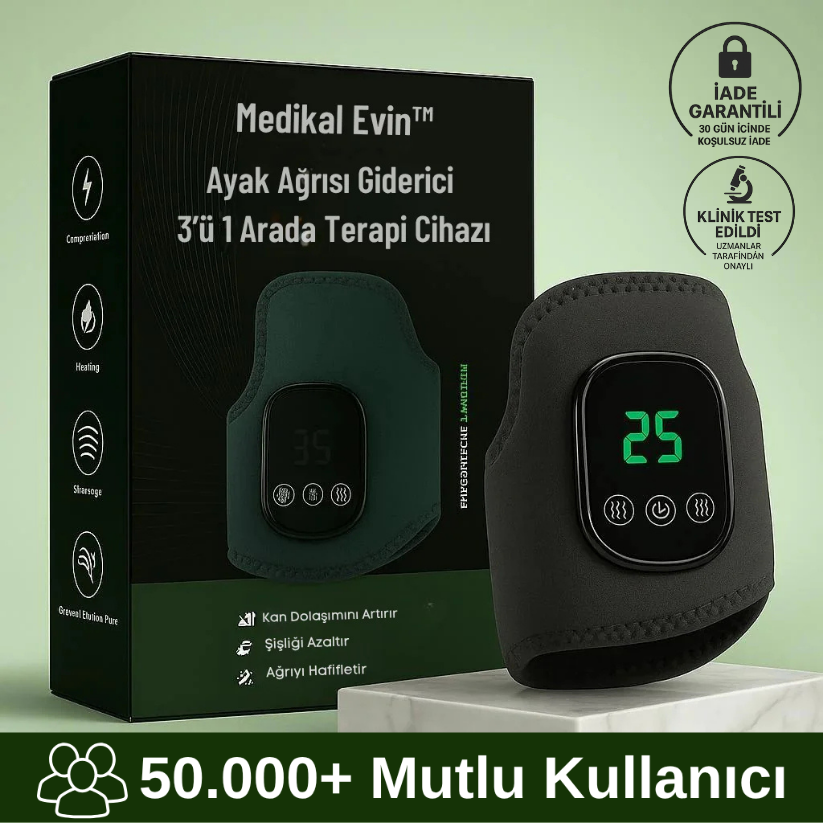Medikal Evin™ Ayak Ağrısı Giderici 3’ü 1 Arada Terapi Cihazı ( 3 Etkili Derin Dönüşüm Mekanizması )
