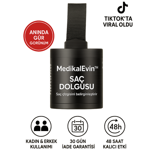 MedikalEvin Root'd™ Saç Kök Güçlendirici Kapatıcı Pudra (48 Saat Kalıcı Etki)