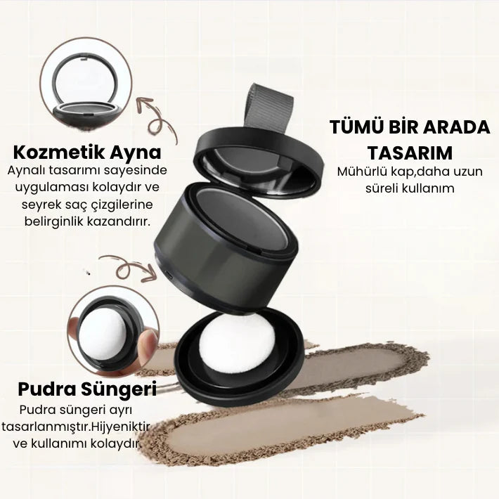 MedikalEvin Root'd™ Saç Kök Güçlendirici Kapatıcı Pudra (48 Saat Kalıcı Etki)