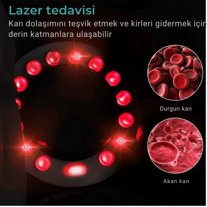 Medikalevin™ 3'ü 1 arada diz terapi cihazı - kablosuz kızılötesi, lazer ve titreşim terapisi